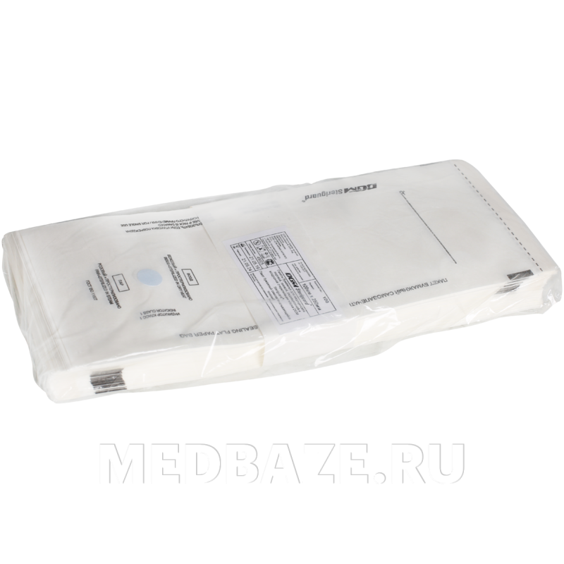 Пакет для стерилизации самоклеющийся белый 100*250 мм, DGM, 100 шт/уп