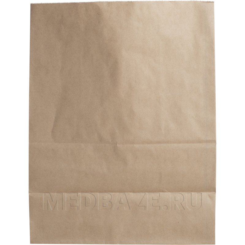 Пакет бумажный, крафт, без ручек, 26*15*34 см, коричневый