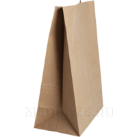 Пакет бумажный, крафт, 24*12*31 см, коричневый