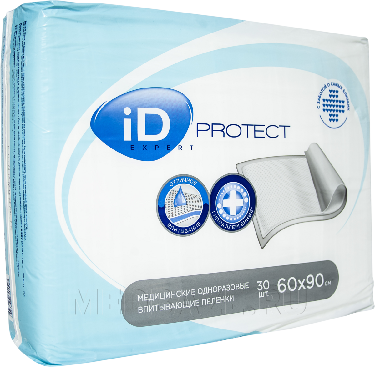 Пеленки одноразовые id protect. Пеленки ID protect впитывающие 60 х 90. Пеленки ИД Протект эксперт 60 на 90. Пелёнки впитывающие 60х90 30 штук ID protect. Пеленки ID protect Expert 60 х 90 см.