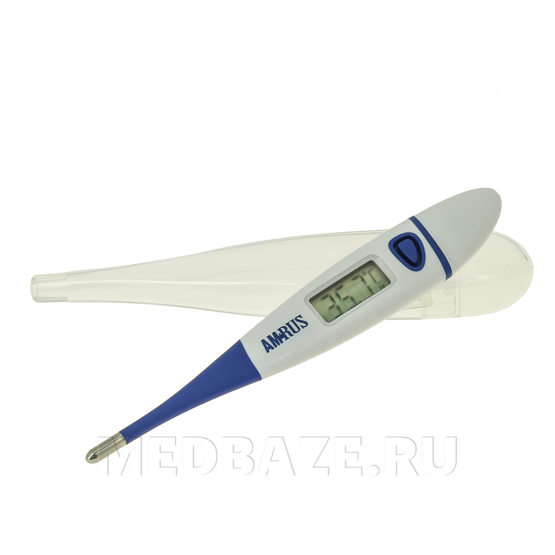 Термометр медицинский цифровой, базовый с увеличенным дисплеем, AMDT-11, Amrus