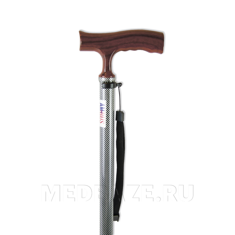 Трость с ортопедической рукояткой, шашки, AMCT25 LW, Amrus