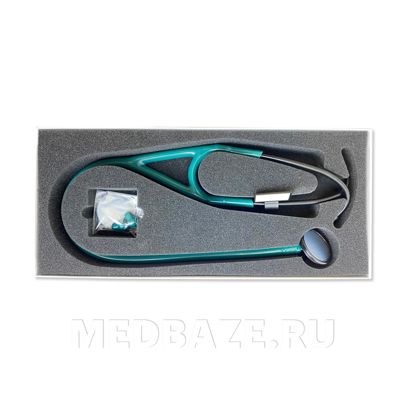 Стетоскоп мед. терапевт., чувствит. мембрана 44 мм, зеленый, 04-AM404 GR Deluxe, Amrus