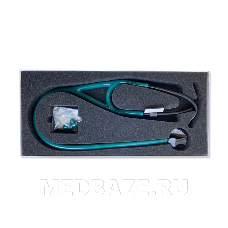 Стетоскоп мед. терапевт., чувствит. мембрана 44 мм, зеленый, 04-AM404 GR Deluxe, Amrus