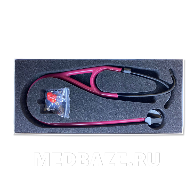 Стетоскоп мед. терапевт., чувствит. мембрана 44 мм, красный, 04-AM404 RD Deluxe, Amrus