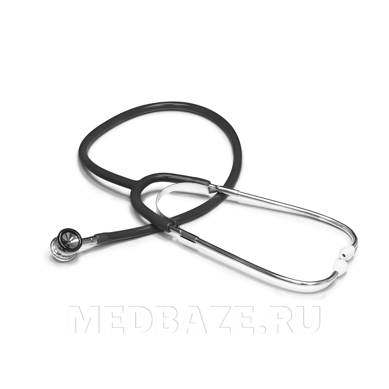 Стетоскоп мед. двухсторонний неонатальный, мембрана 22.6 мм, воронка 21 мм, черный, 04-AM513 BK, Amrus