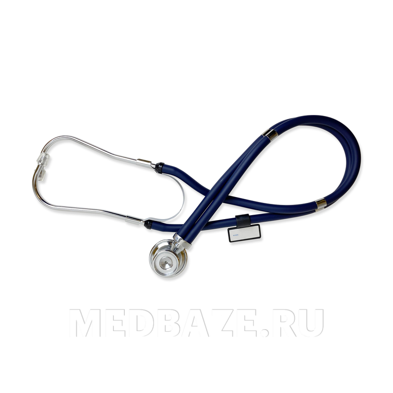 Стетоскоп мед. Раппопорта, 5 вар. комплектации, 2 пары ушных олив, синий, 04-AM602 BU, Amrus