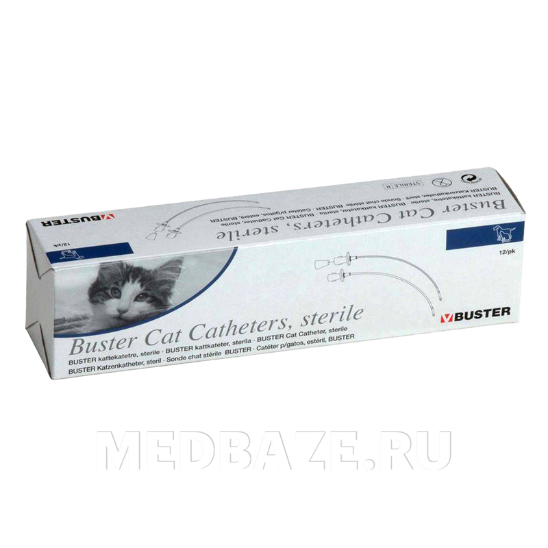 Катетер для кошек уретральный Buster 1.0*130 мм, со стилетом (273453), Kruuse