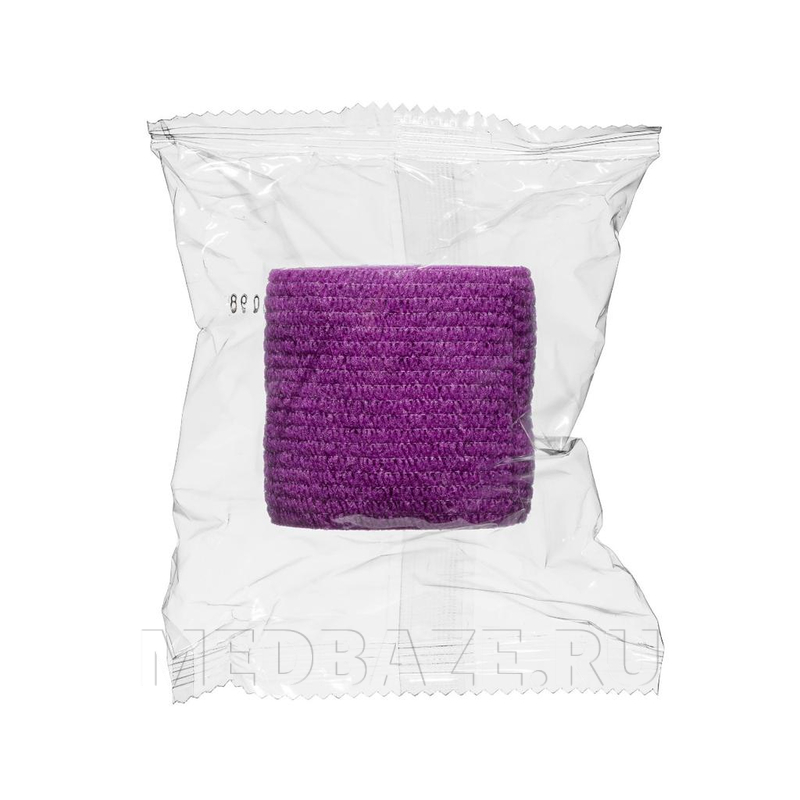 Бинт эластичный, самофиксирующийся, фиолетовый, 5 см*4.5 м, FlexMed