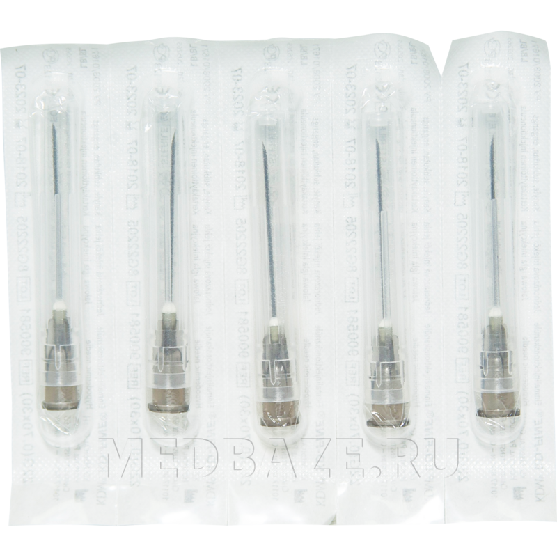 Игла инъекционная 22G 0.70*40 мм, KD-Fine, 100 шт/уп