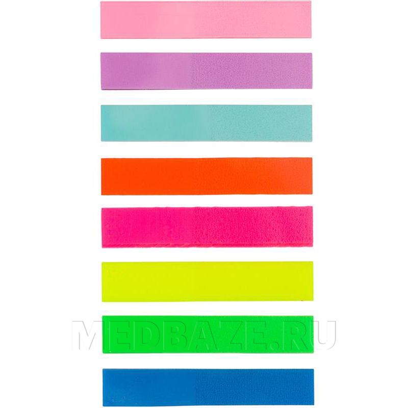 Клейкие закладки Attache Selection пластик, 8 цветов по 20 листов (383729)
