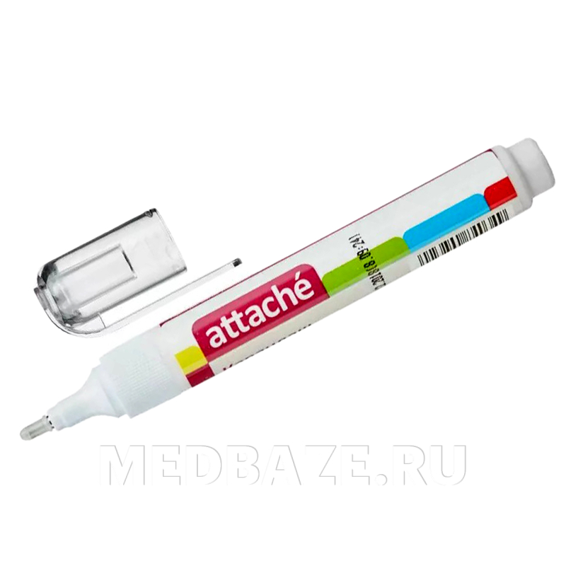 Корректирующая ручка Attache 8 мл, шариковый наконечник (84034, 42813)