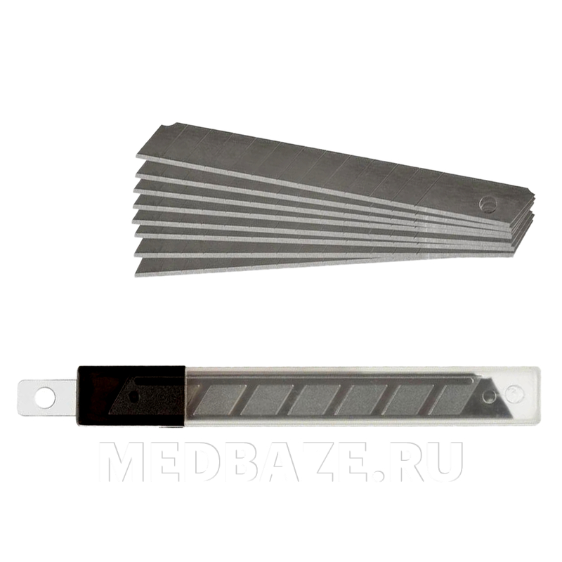Лезвие запасное для ножей Attache, 9 мм, сталь (19757), 10 шт/уп
