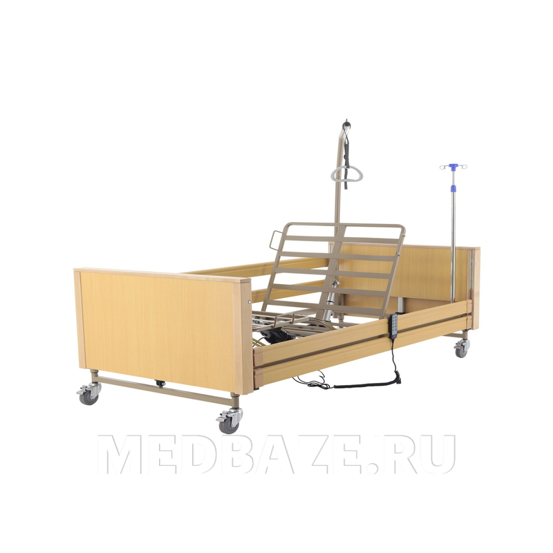 Кровать электрическая Med-Mos YG-1 (ЛДСП светлое дерево) с металлическими ламелями