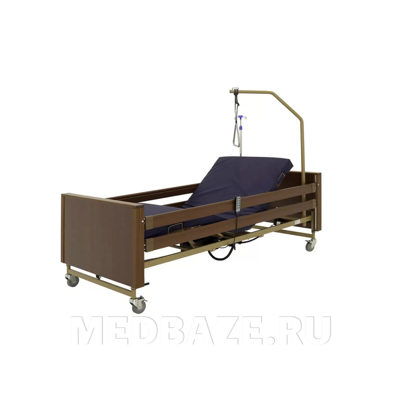 Кровать электрическая Med-Mos YG-1 (ЛДСП коричневый) с металлическими ламелями