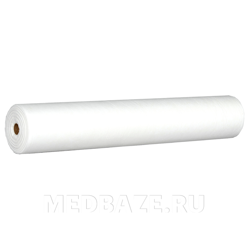 СМС Простыни в рулоне, Бюджет, 70*200 см, белый, (604-272), Чистовье, 100 шт/рулон