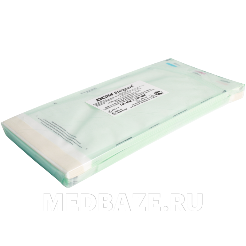 Пакет для стерилизации самоклеющийся (пленка) 140*280 мм, DGM, 100 шт/уп