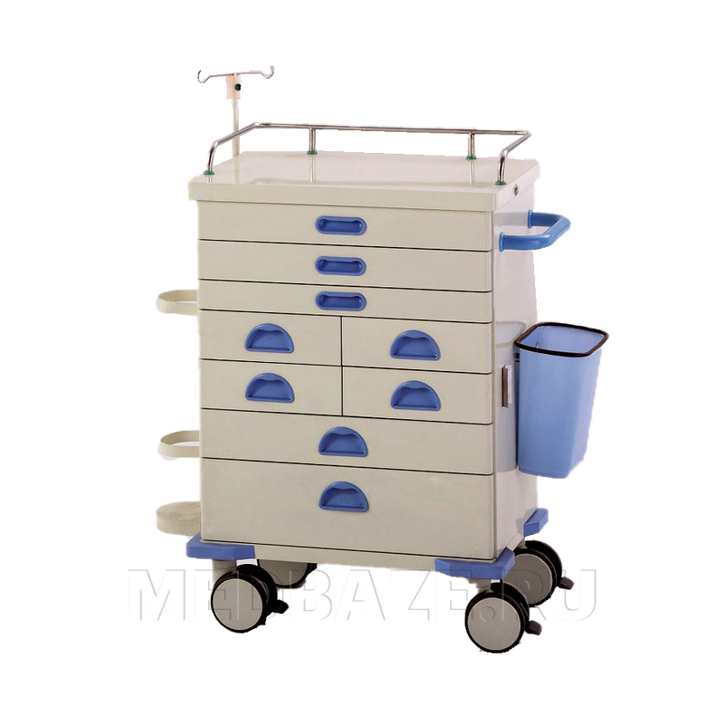 Тележка медицинская для анестезиолога, реаниматолога, BLQ 002-1, Pukang Medical