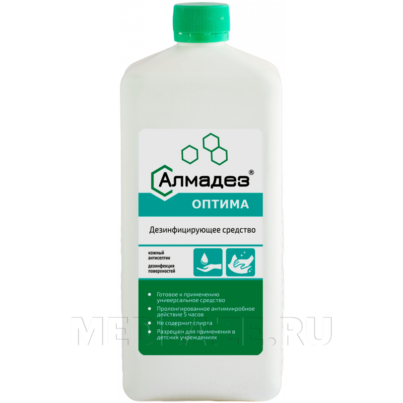 Алмадез-Оптима 1 л, антисептик бесспиртовой, Базовая дезинфекция