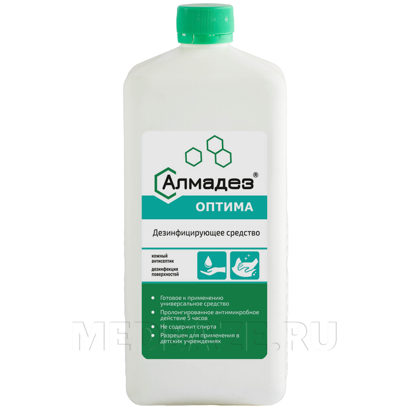 Алмадез-Оптима 1 л, антисептик бесспиртовой, Базовая дезинфекция