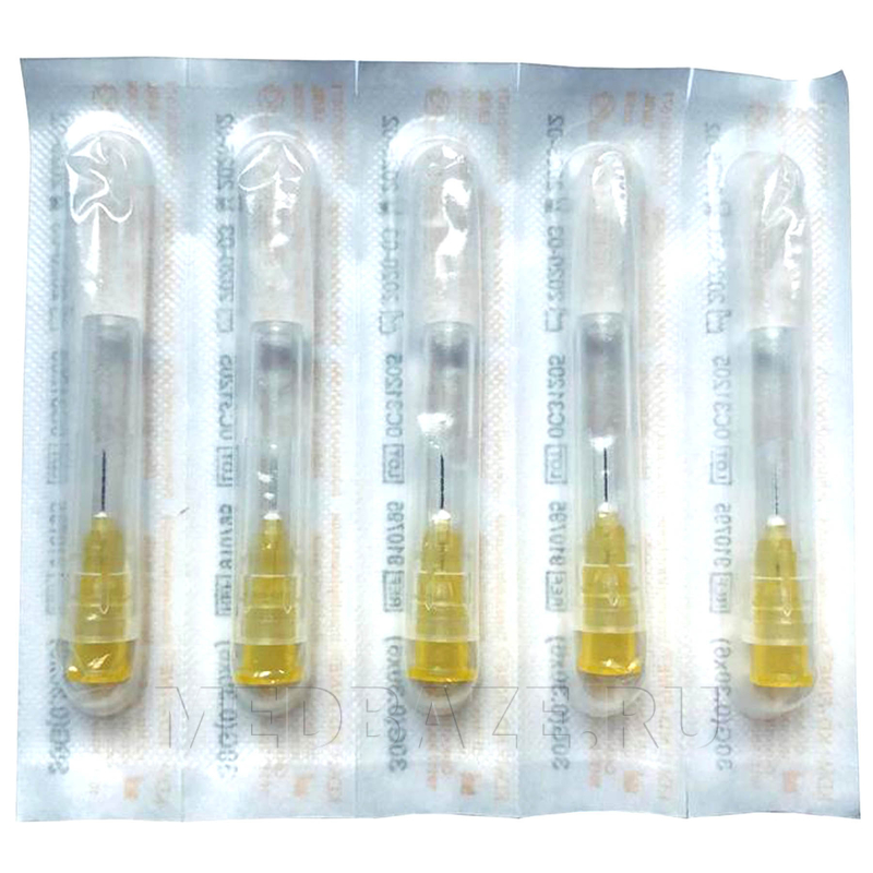Игла инъекционная 30G 0.30*6 мм, KD-Fine, 100 шт/уп