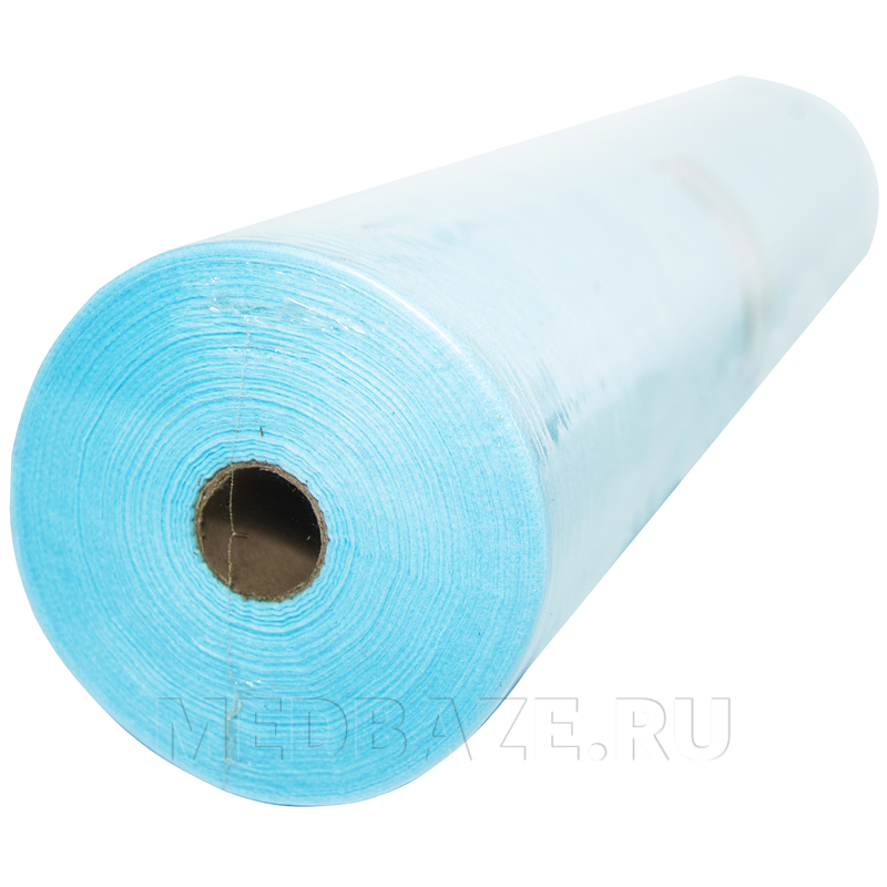 СМС простыни в рулоне, плотность 25 г/м2, 70*200 см, голубой, (HL-P27 R), 100 шт/рулон