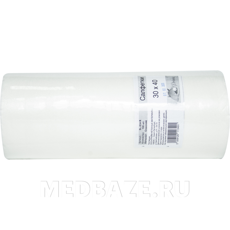 СПС салфетки в рулоне, 30*40 см, (SL-S34R), 100 шт/рулон