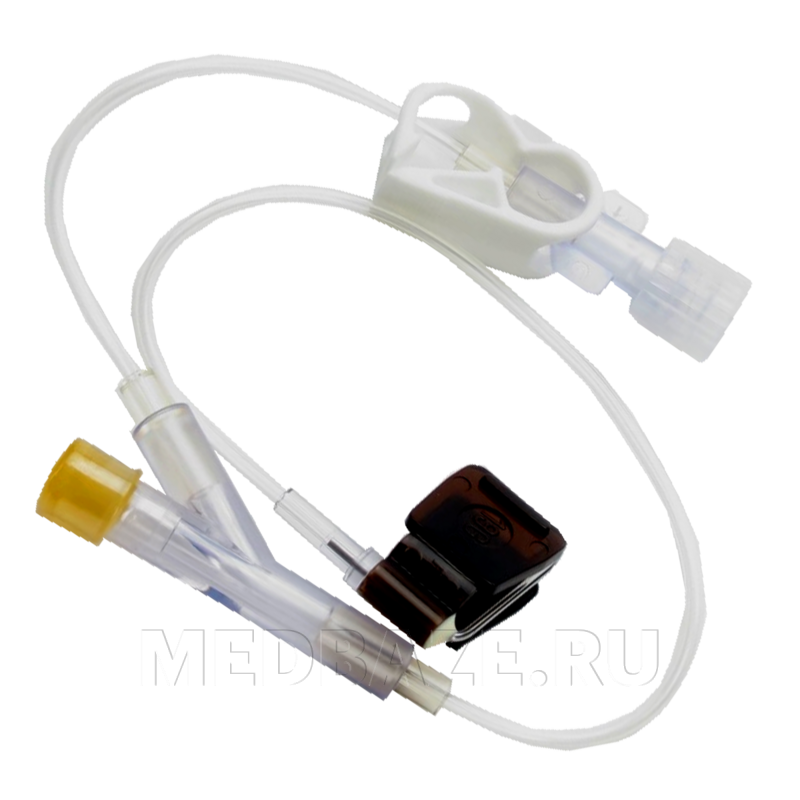 Игла Губера 22G, 20 мм с удлинителем (LR2220Y), FB Medical Huber