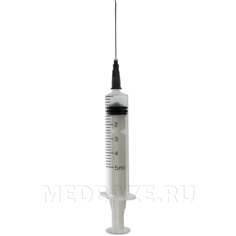 Шприц инъекционный 3-х комп. одноразовый Бинови 5 мл 22G 0.70*38 мм, с иглой (BSYR522G-1), Хуайань Сити Хэнчунь, 90 шт/уп