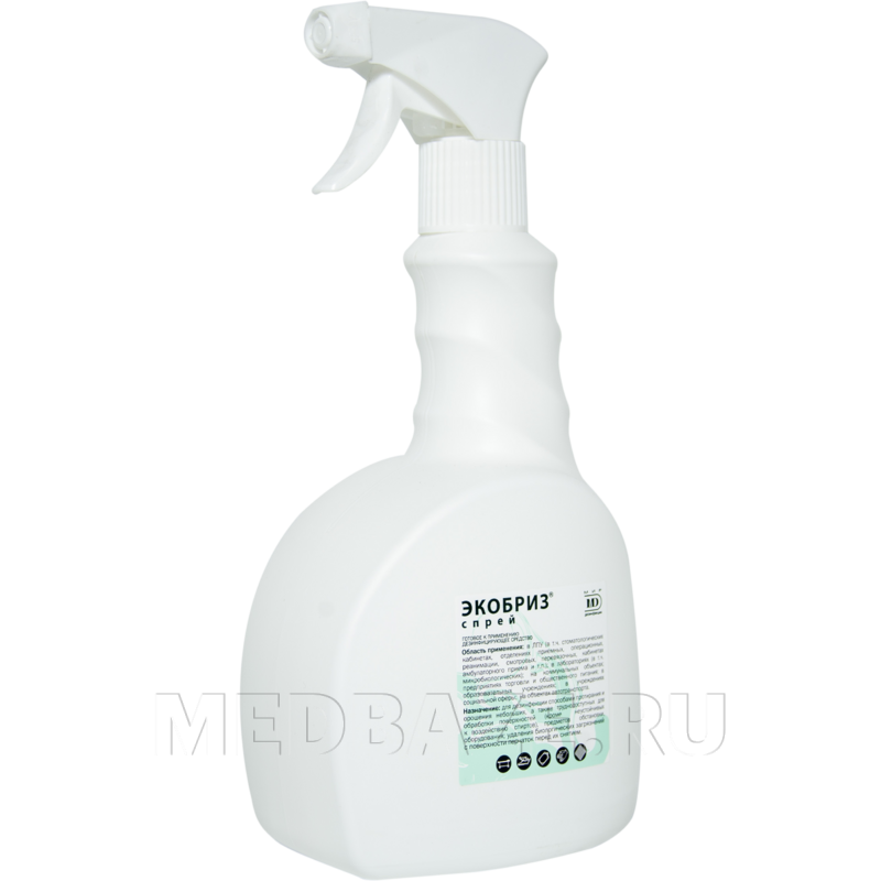 Экобриз спрей 750 мл, готовый раствор, с распылителем, Мир дезинфекции