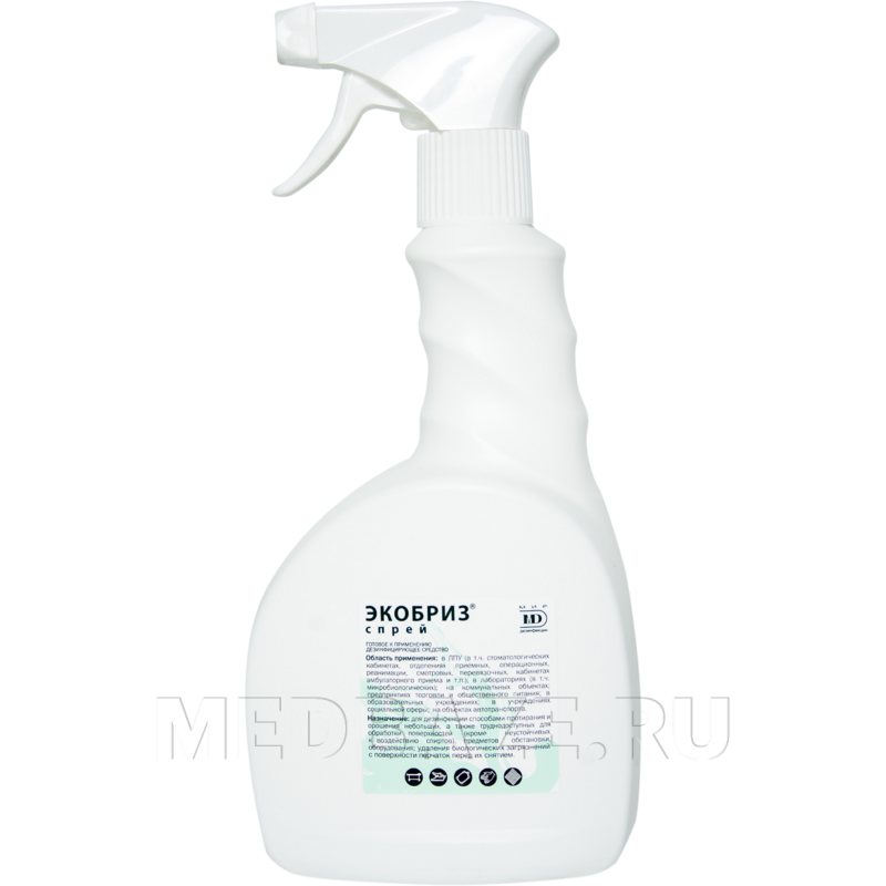 Экобриз спрей 750 мл, готовый раствор, с распылителем, Мир дезинфекции