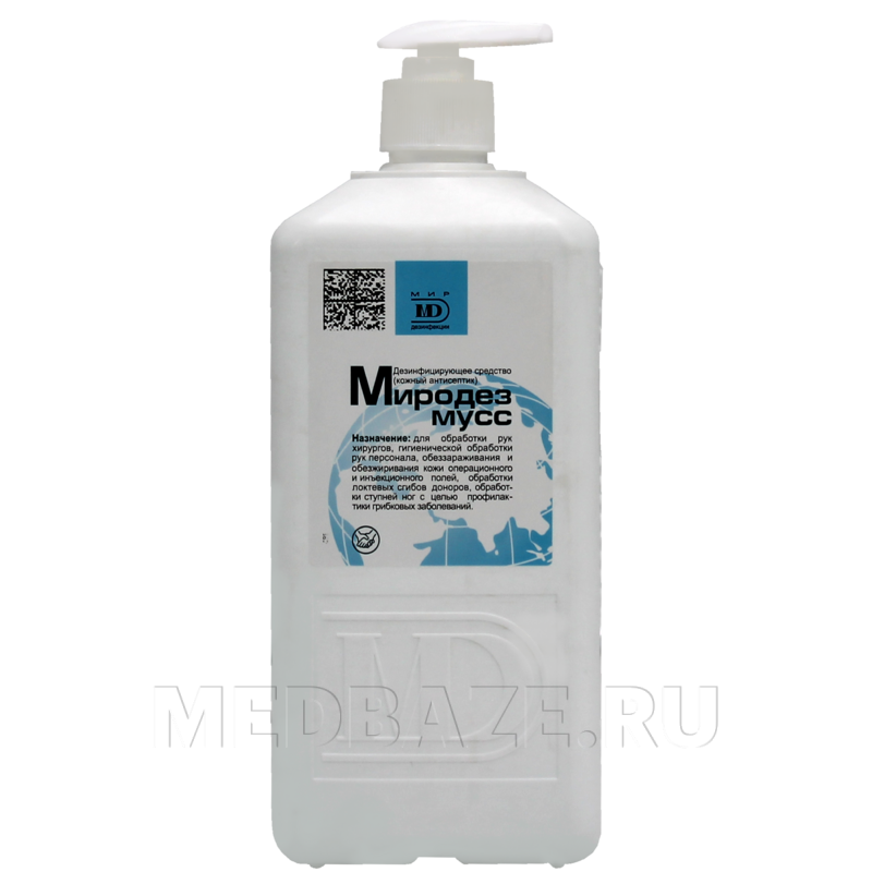 Миродез мусс 1 л, с дозирующей насадкой, Мир дезинфекции