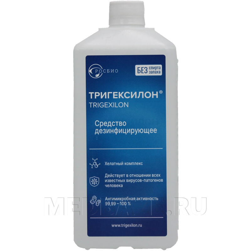 Тригексилон 1 л, антисептик бесспиртовой, крышка, Росбио