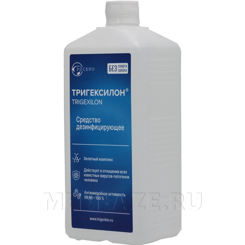 Тригексилон 1 л, антисептик бесспиртовой, крышка, Росбио