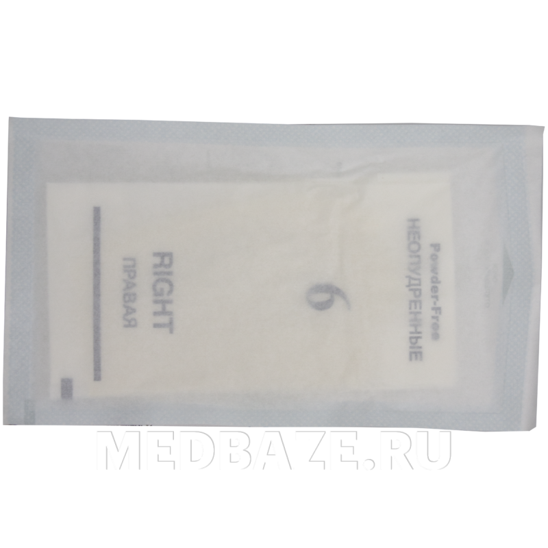 Перчатки хирургические латексные Альфатория, размер 6.0.