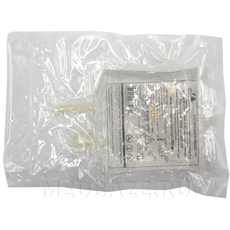 Натрия цитрат 4% 250 мл