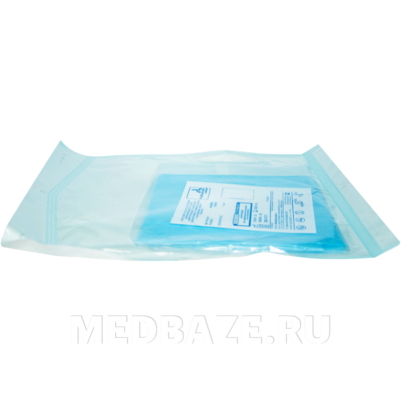 СМС Простыни стерильные хирургические в пачке, с адгезивным краем, пл. 42 г/м2, 80*100 см, (203011), EuroDay