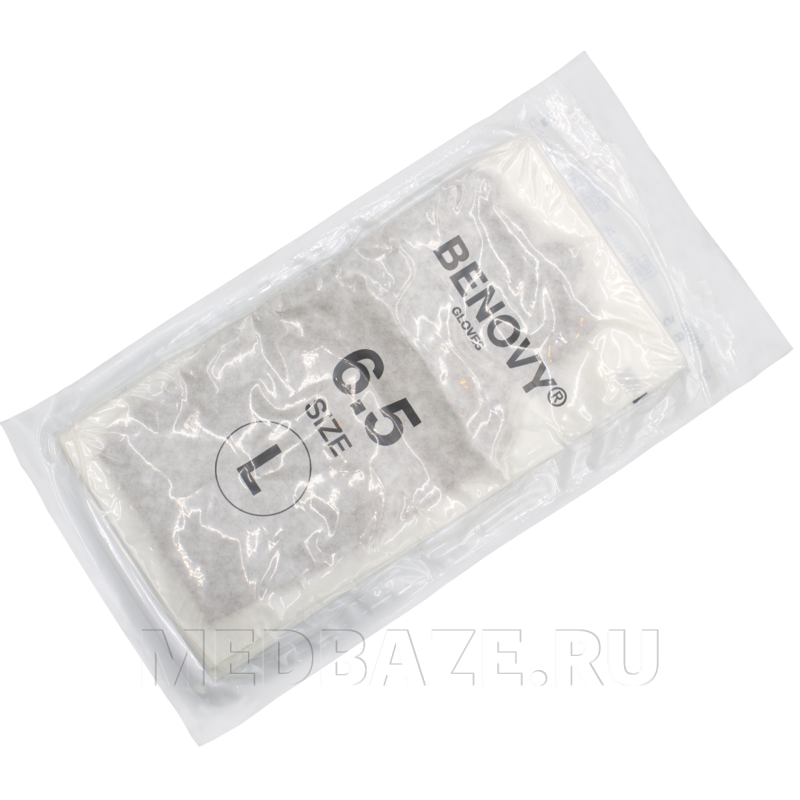 Перчатки Benovy Pro, размер 6.5 микротекстурированные, желто-коричневые (BSM19YB9510TNS83)