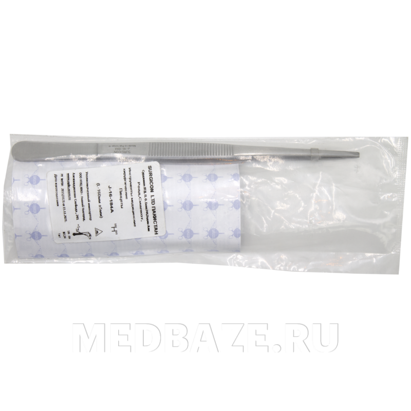 Пинцет многоразовый анатомический 150*2.5 мм (ПМ-11)