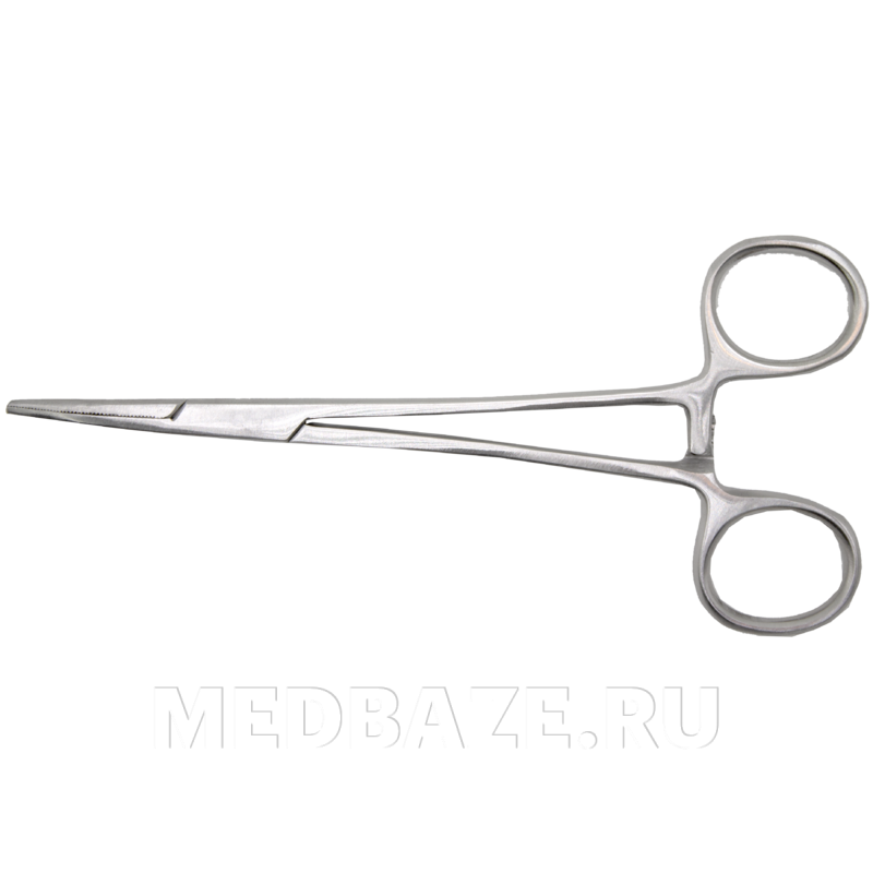 Зажим кровоостанавливающий Москит 150 мм, изогнутый (J-17-058), Сурджикон