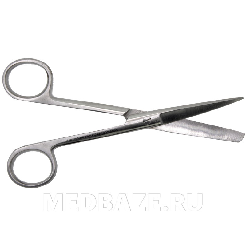 Ножницы с одним острым концом прямые 140 мм (П-13-112)