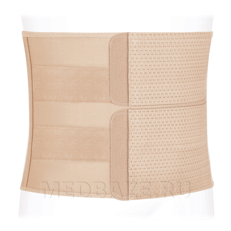 Бандаж послеоперационный абдоминальный, двойная утягивающая панель, высота 25 см, ПО-25P, Экотен
