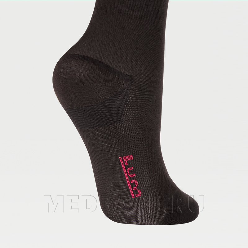 Чулки с простой резинкой на силиконовой основе с закрытым носком Idealista ID-300, 2 класс компрессии, Экотен