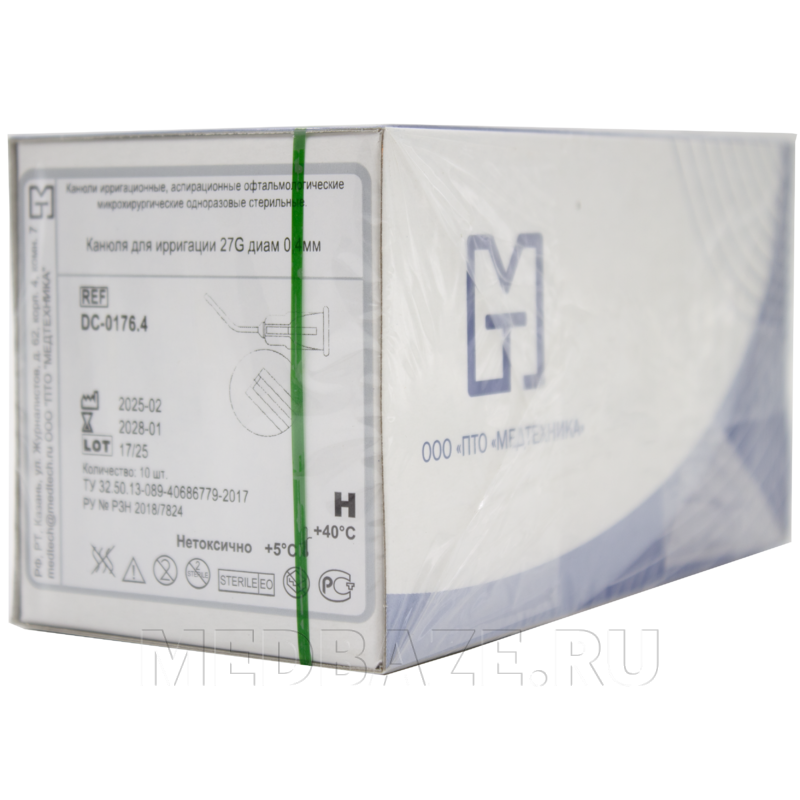 Канюля для ирригации (гидродиссекции) 27G*0.4 мм (DC-0176.4), Медтехника