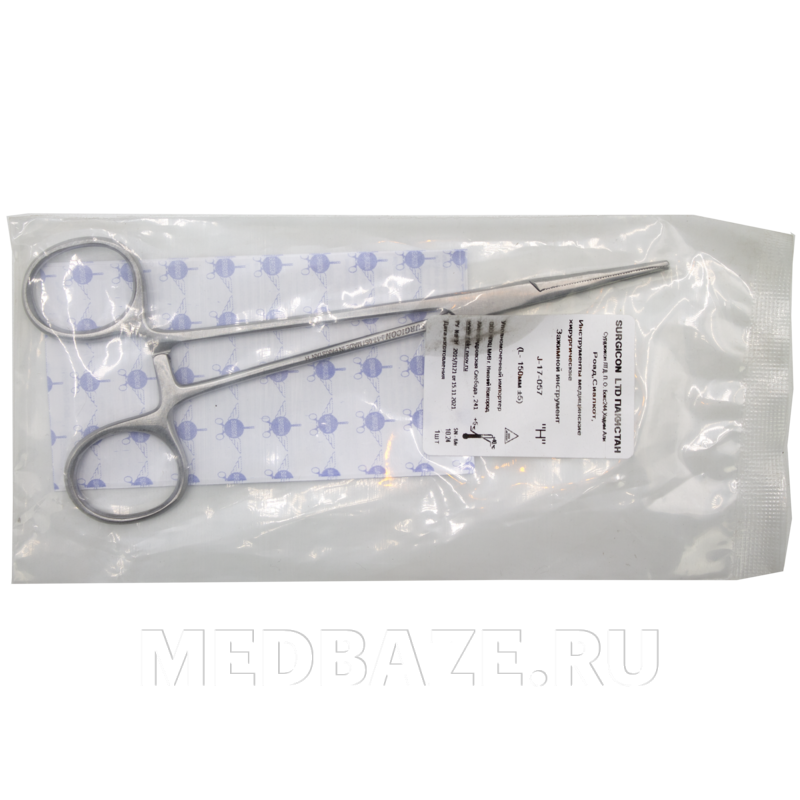 Пинцет многоразовый анатомический глазной 100 мм прямой (J-16-131)