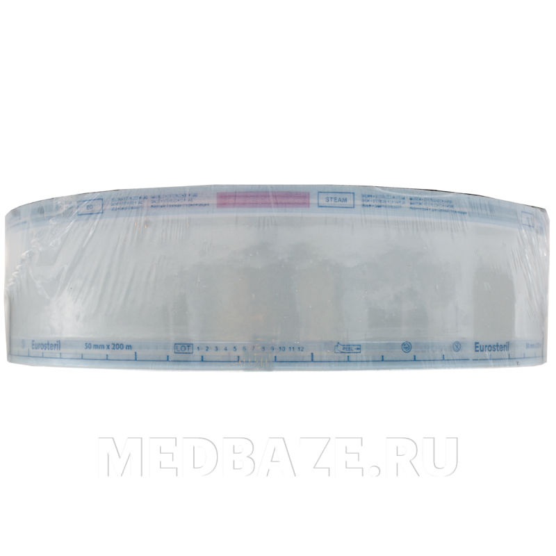 Рулон для стерилизации комбинированный плоский 50 мм*200 м (20410251), Euronda, 200 м/рул