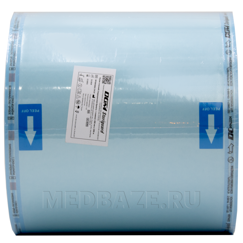 Рулон для стерилизации комбинированный плоский 200 мм*200 м, DGM, 200 м/рул