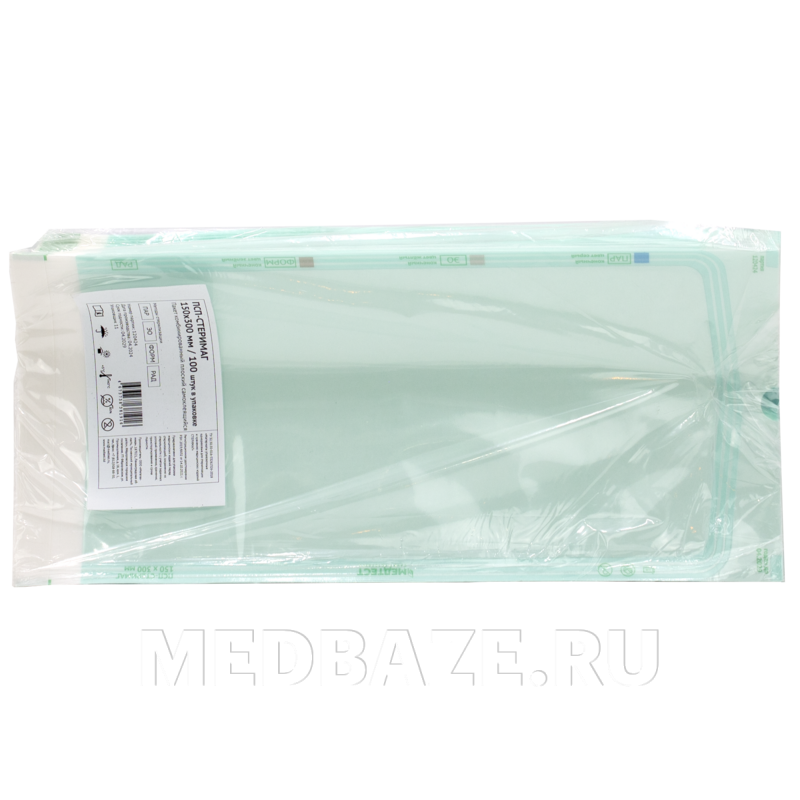 Пакет для стерилизации самоклеющийся (пленка) ПСП 150*300 мм, МедТест, 100 шт/уп