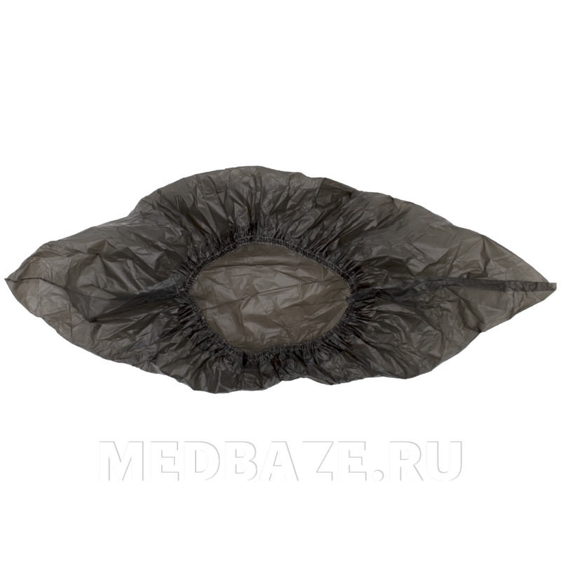 Бахилы 6 г, суперпрочные одноразовые, Супер премиум, черный, (ПЭ-ПНД-ТЕК), 25 пар/уп