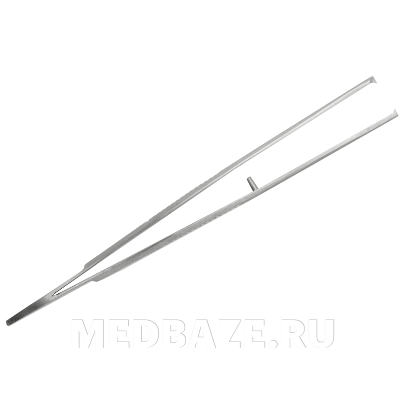 Пинцет многоразовый хирургический глазной большой прямой 100*0.6 мм (П-37-613)